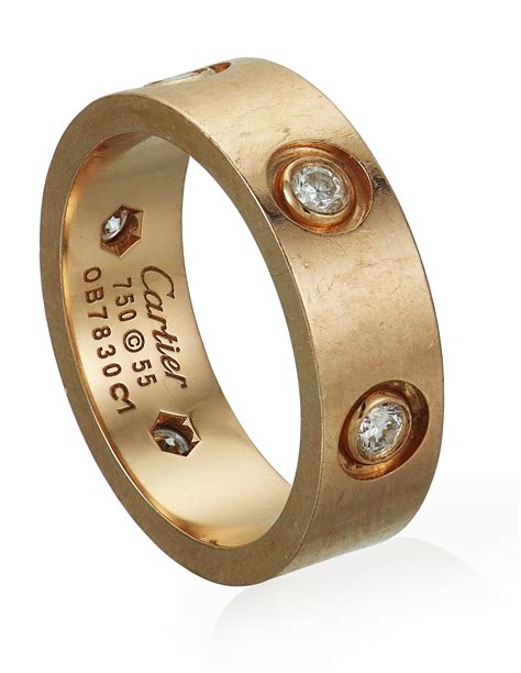 cartier gold ring|cartier gold ring with diamonds.